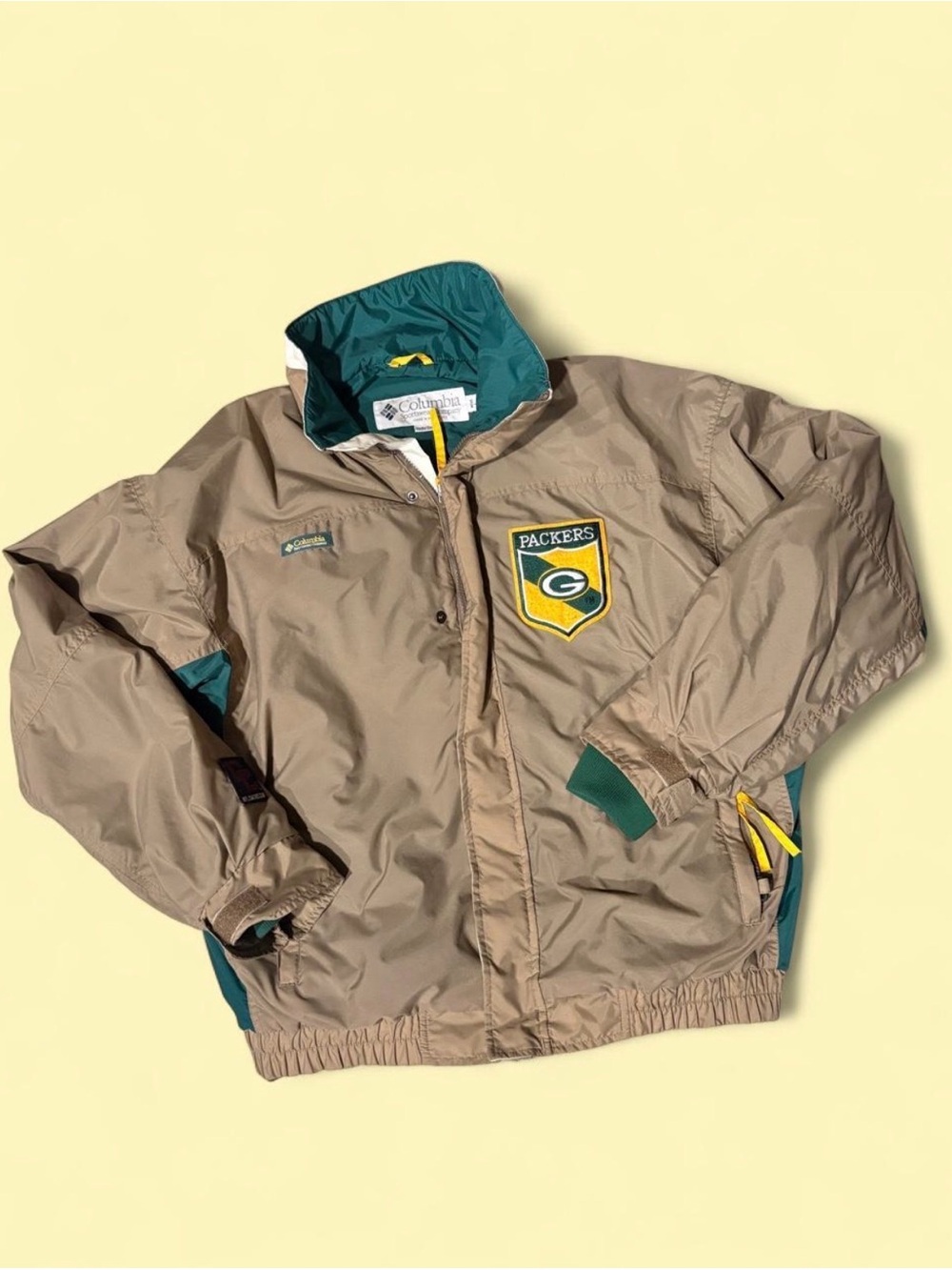 Vintage 90s Columbia Green Bay Packers NFL Coaches Club Jacket Men’s L
